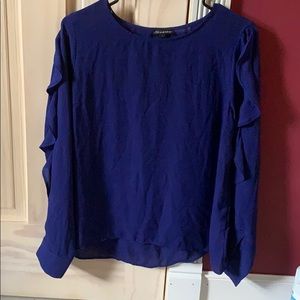 Royal blue blouse